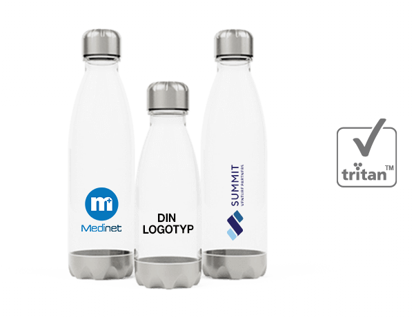 Nova Clear - Vattenflaskor med Tryck Logo 